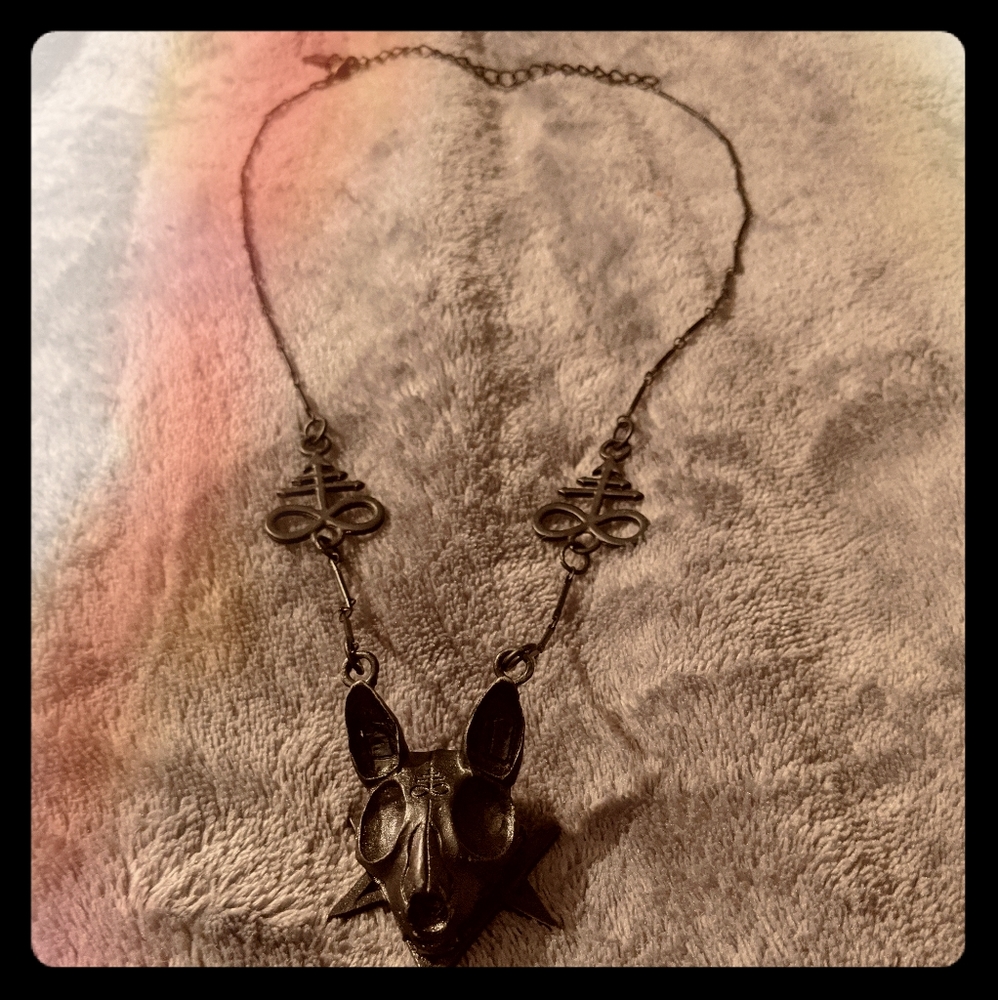 Restyle Sphinx Skull Necklace